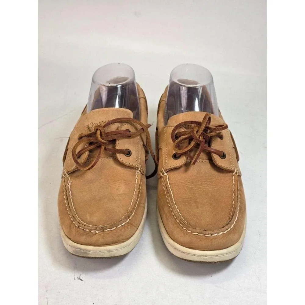 GH Bass Sailer Women's Boat Shoes Size 8.5 M Brown Tan Suede Slip On Loafers